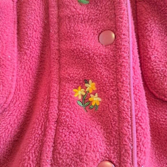 Gymboree girls medium (no size tag) Vintage Autumn Berries reversible jacket - Picture 6 of 8